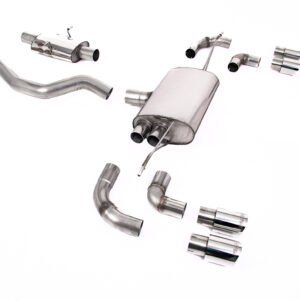 Land Rover Defender 90 2.0L P300/P400e – sistema desde OPF/GPF resonado (más discreto) con colas GT-90 pulidas