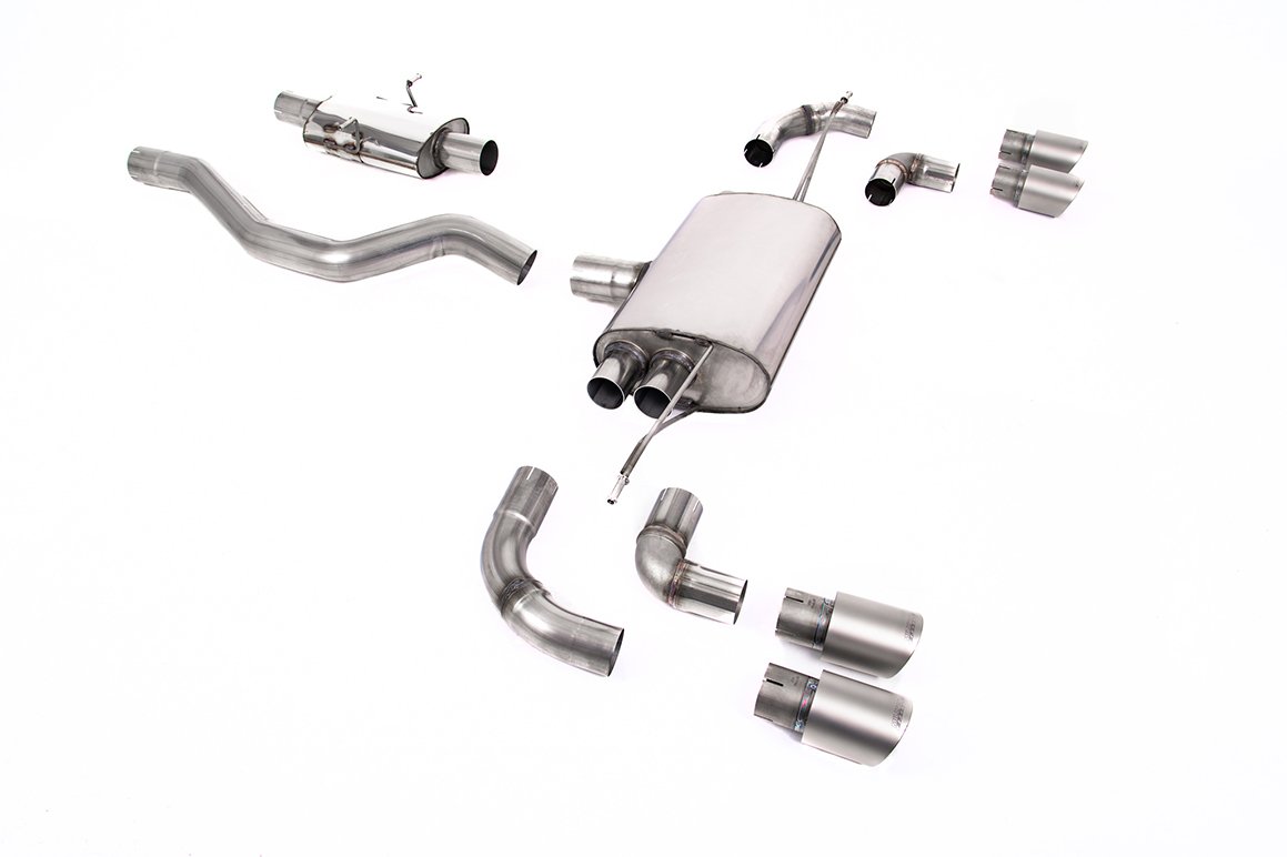 Land Rover Defender 90 2.0L P300/P400e – sistema desde OPF/GPF resonado (más discreto) con colas GT-90 de titanio
