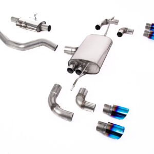 Land Rover Defender 90 2.0L P300/P400e – sistema desde OPF/GPF resonado (más discreto) con colas GT-90 de titanio quemado