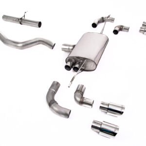 Land Rover Defender 90 2.0L I4 P300/P400e – sistema desde OPF/GPF no resonado (más sonido) con colas GT-90 pulidas