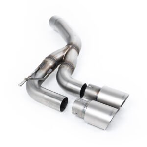 Land Rover Defender D200/250/300 90,110,130 (Diesel Models) – Rear Silencer With Twin GT-90 Brushed Titanium Trims