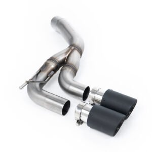 Land Rover Defender D200/250/300 90,110,130 (Diesel Models) – Rear Silencer With Twin JET-90 Carbon Trims