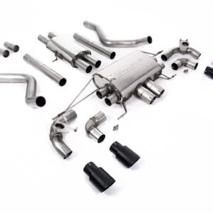Land Rover Defender 110 5.0 V8 (NAS modelos sin GPF) – sistema cat-back con válvulas y colas negras Cerakote – resonado