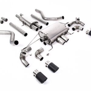 Land Rover Defender 110 5.0 V8 (NAS modelos sin GPF) – sistema cat-back con válvulas y colas de carbono – resonado