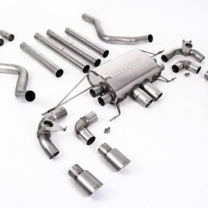 Land Rover Defender 110 5.0 V8 (NAS modelos sin GPF) – sistema cat-back con válvulas y colas de titanio cepillado – no resonado (sonido máximo)