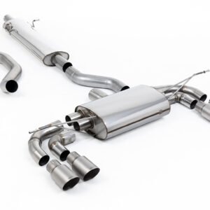 Land Rover Defender 130 2.0 I4 P300 y P400e – sistema desde OPF/GPF con colas de titanio cepillado