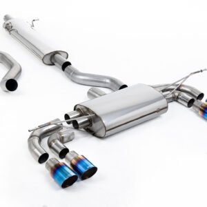 Land Rover Defender 130 2.0 I4 P300 y P400e – sistema desde OPF/GPF con colas de titanio quemado