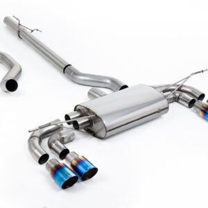 Land Rover Defender 130 2.0 I4 P300 y P400e – no resonado sistema desde OPF/GPF con colas de titanio quemado