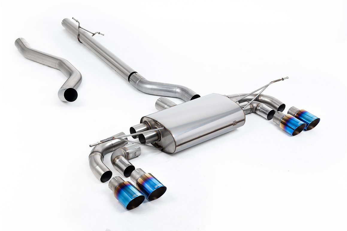 Land Rover Defender 130 2.0 I4 P300 y P400e – no resonado sistema desde OPF/GPF con colas de titanio quemado