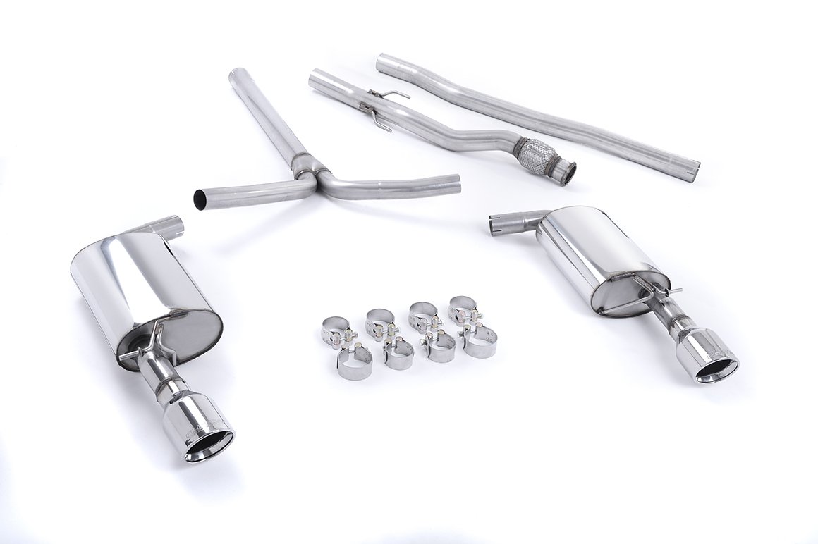 Mini Cooper S R55 Clubman – Non-Resonated (Louder) Cat-Back Exhaust System with Polished Dual JET Trims