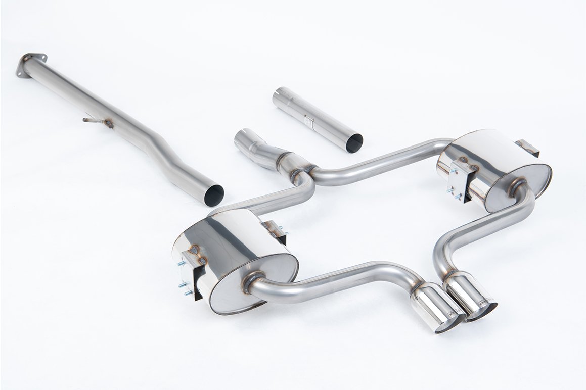 Mini Cooper S R52 – Non-Resonated (Louder) Cat-Back Exhaust System with Polished Trims