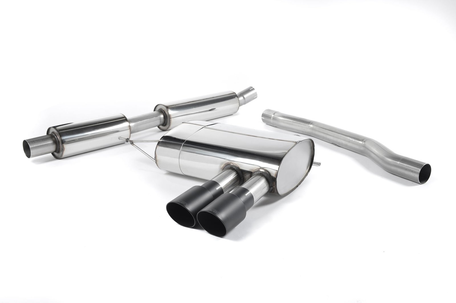 Mini Cooper S F56 – Resonated (Quieter) Cat-Back Exhaust System with Cerakote Black Tips