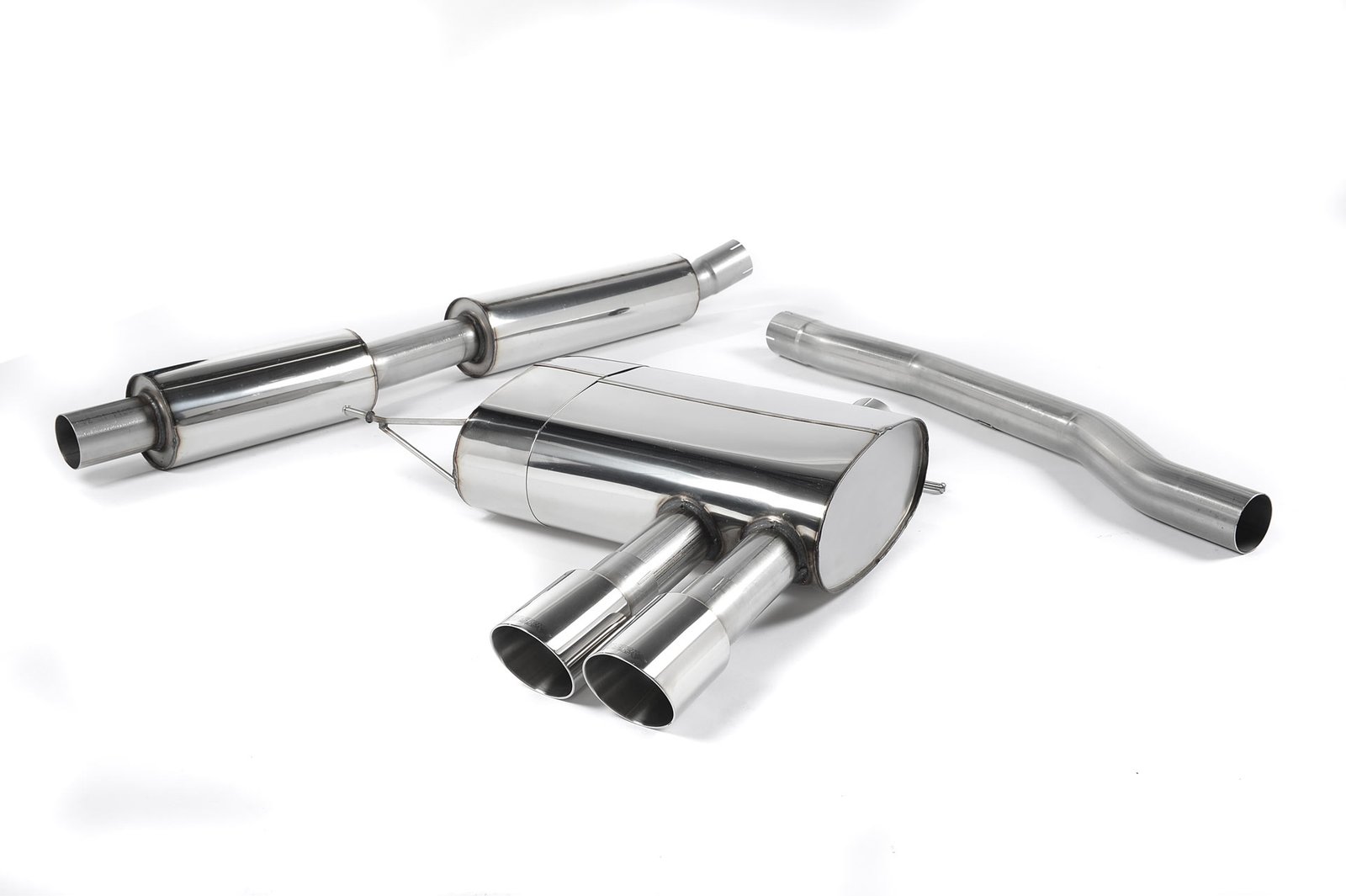 Mini Cooper S F56 – Resonated (Quieter) Cat-Back Exhaust System with Polished Tips