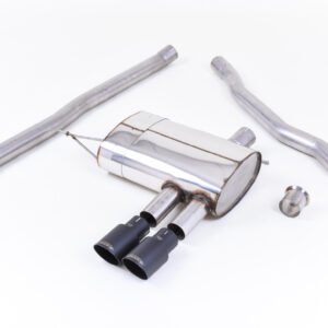 Mini Cooper S F56 – Non-Resonated (Louder) Cat-Back Exhaust System with Cerakote Black Tips