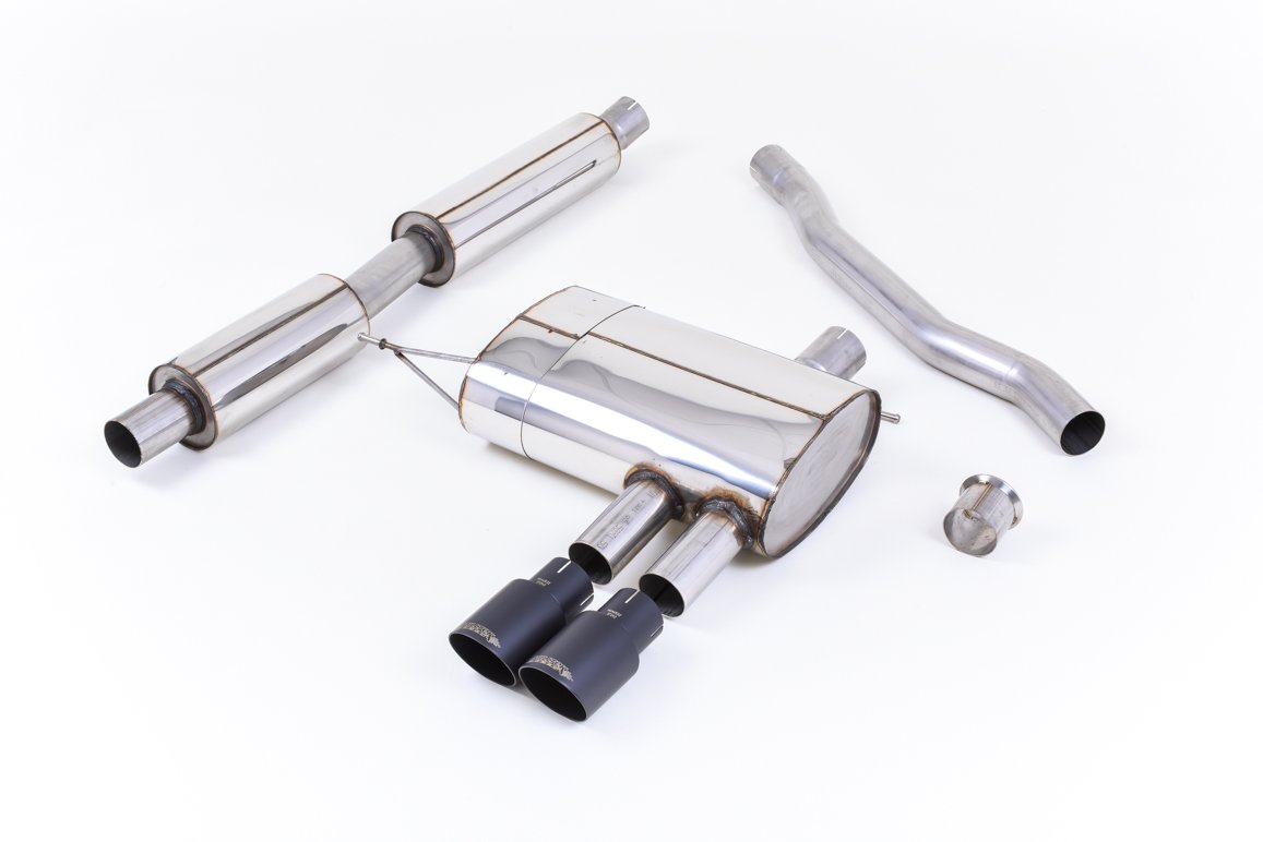 Mini Cooper S F56 – Resonated (Quieter) Cat-Back Exhaust System with Cerakote Black Tips