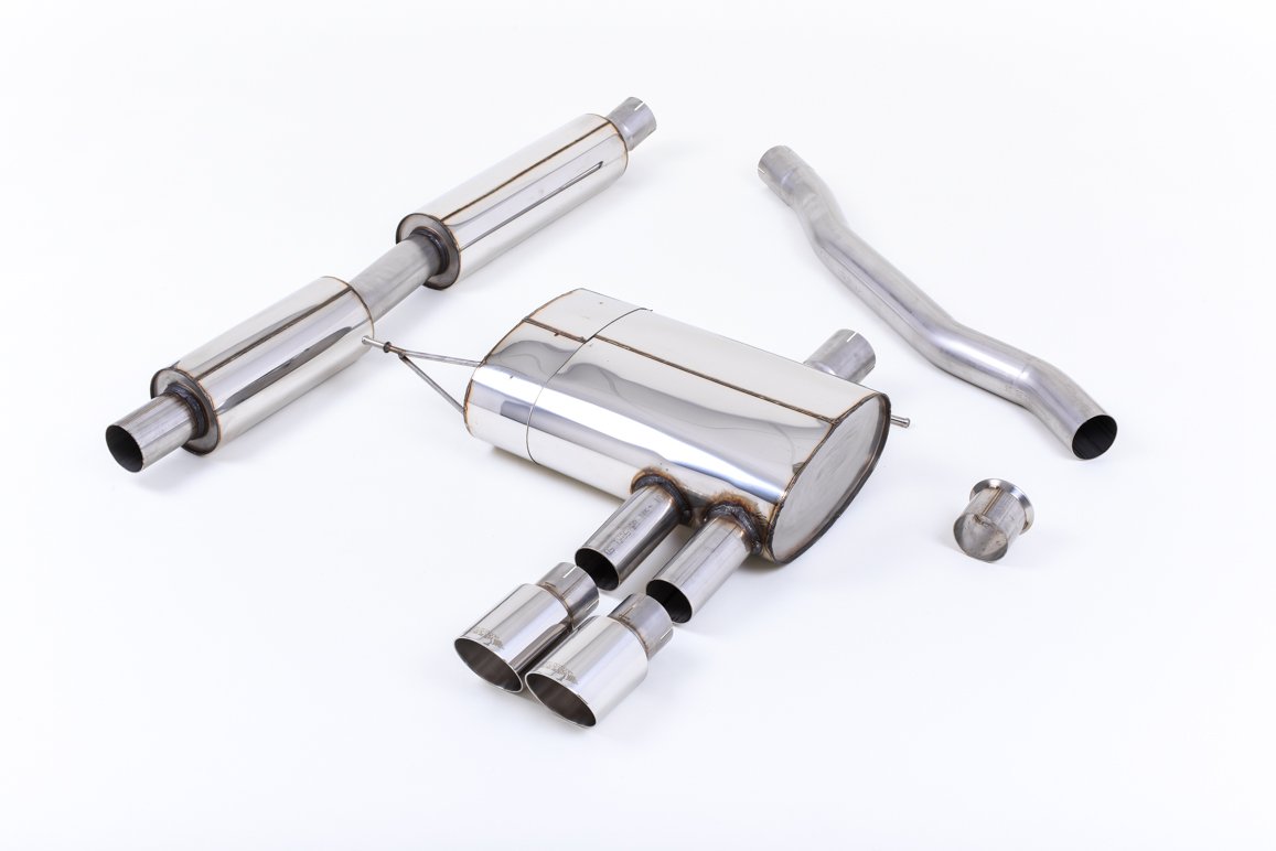 Mini Cooper S F56 – Resonated (Quieter) Cat-Back Exhaust System with Polished Tips