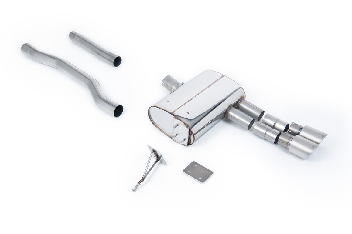 Mini Cooper S F55 (LCI Only) – GPF/OPF Back Exhaust System with Titanium GT-90 Trims