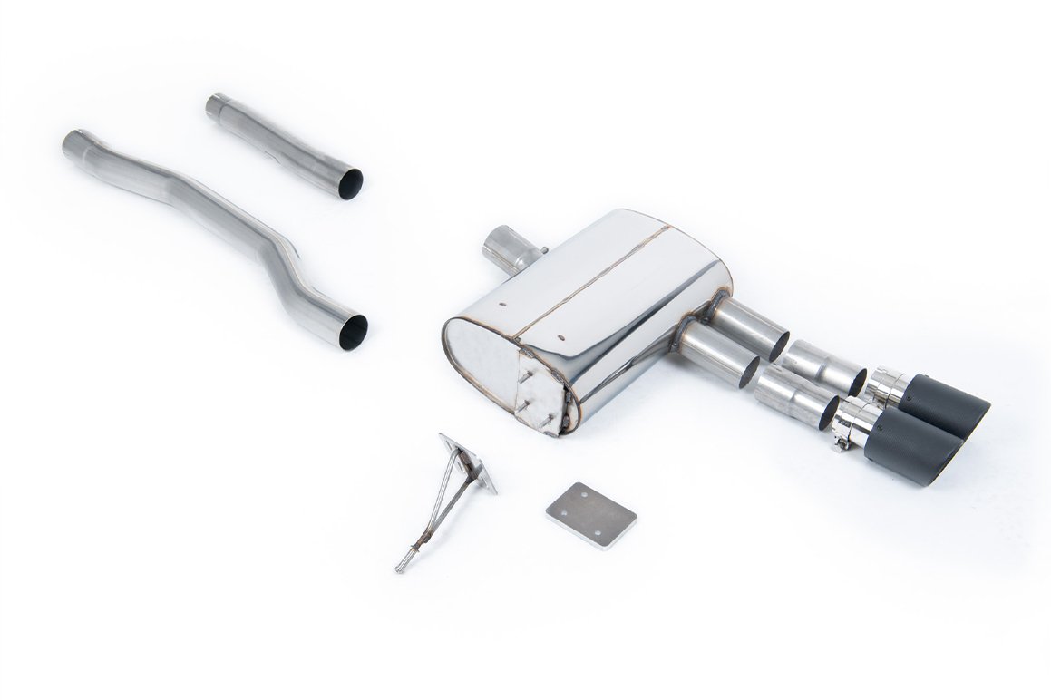 Mini Cooper S F55 (LCI Only) – GPF/OPF Back Exhaust System with Carbon JET-90 Trims