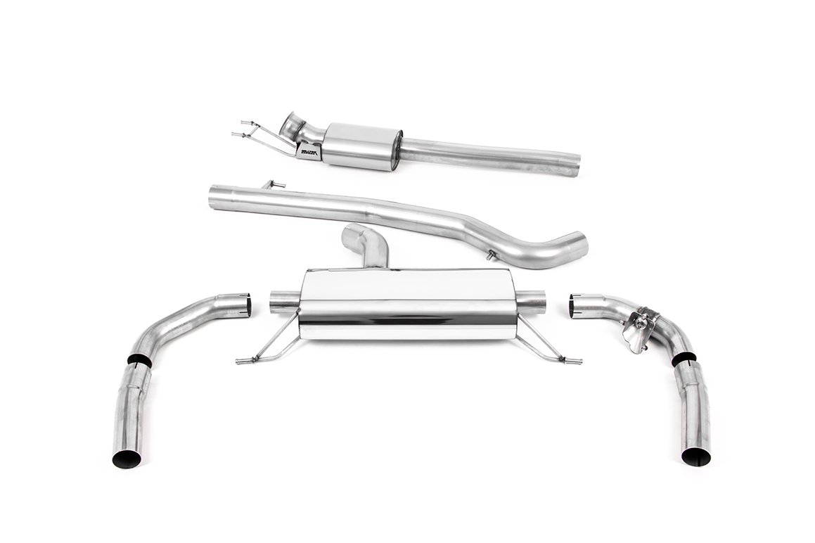 Mercedes CLA5/45S (modelos con GPF) – resonado sistema de escape desde OPF – usa colas OE