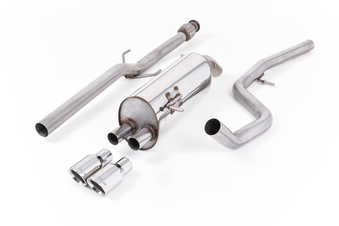 Peugeot 208 GTi – Non-Resonated (Louder) Cat-Back Exhaust System with Polished Trims