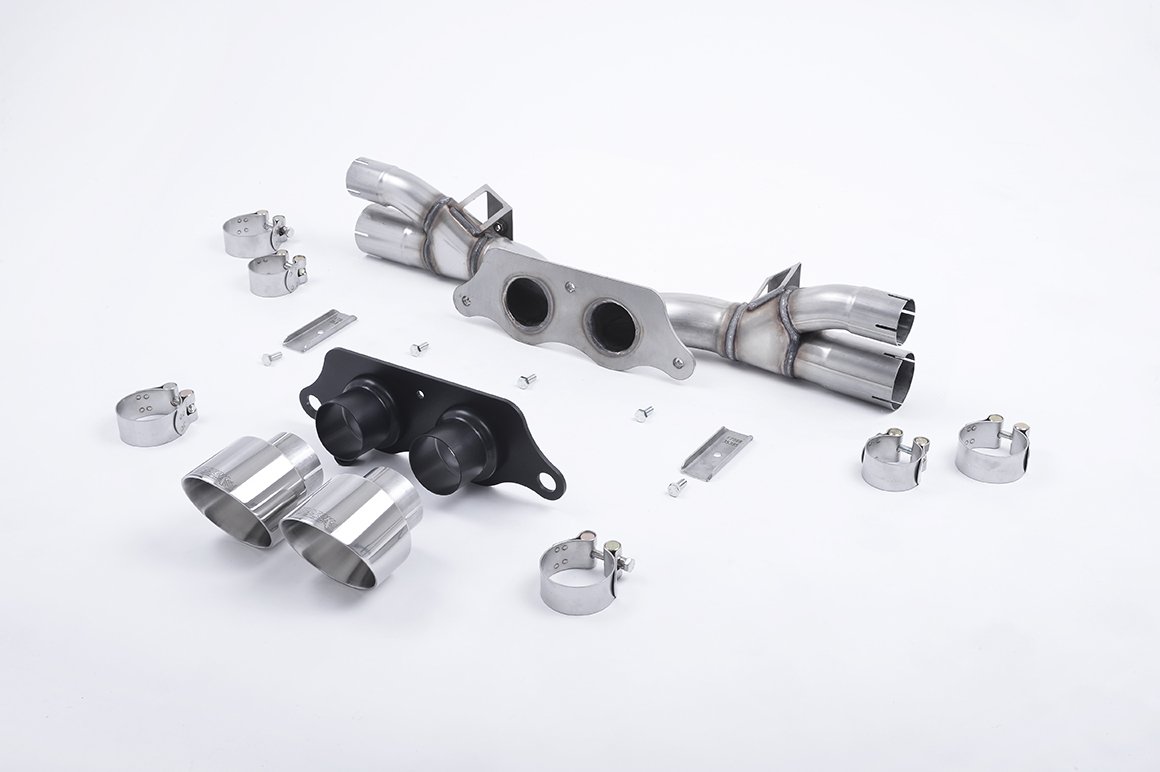 Porsche 991.1/991.2 GT3 y GT3 RS – sistema de escape cat-back con colas GT-100 pulidas