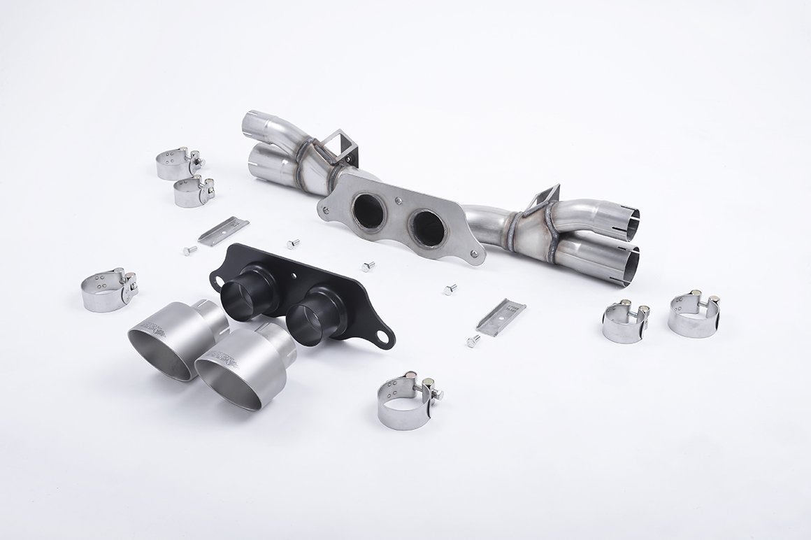 Porsche 991.1/991.2 GT3 y GT3 RS – sistema de escape cat-back con colas Titainium GT-100