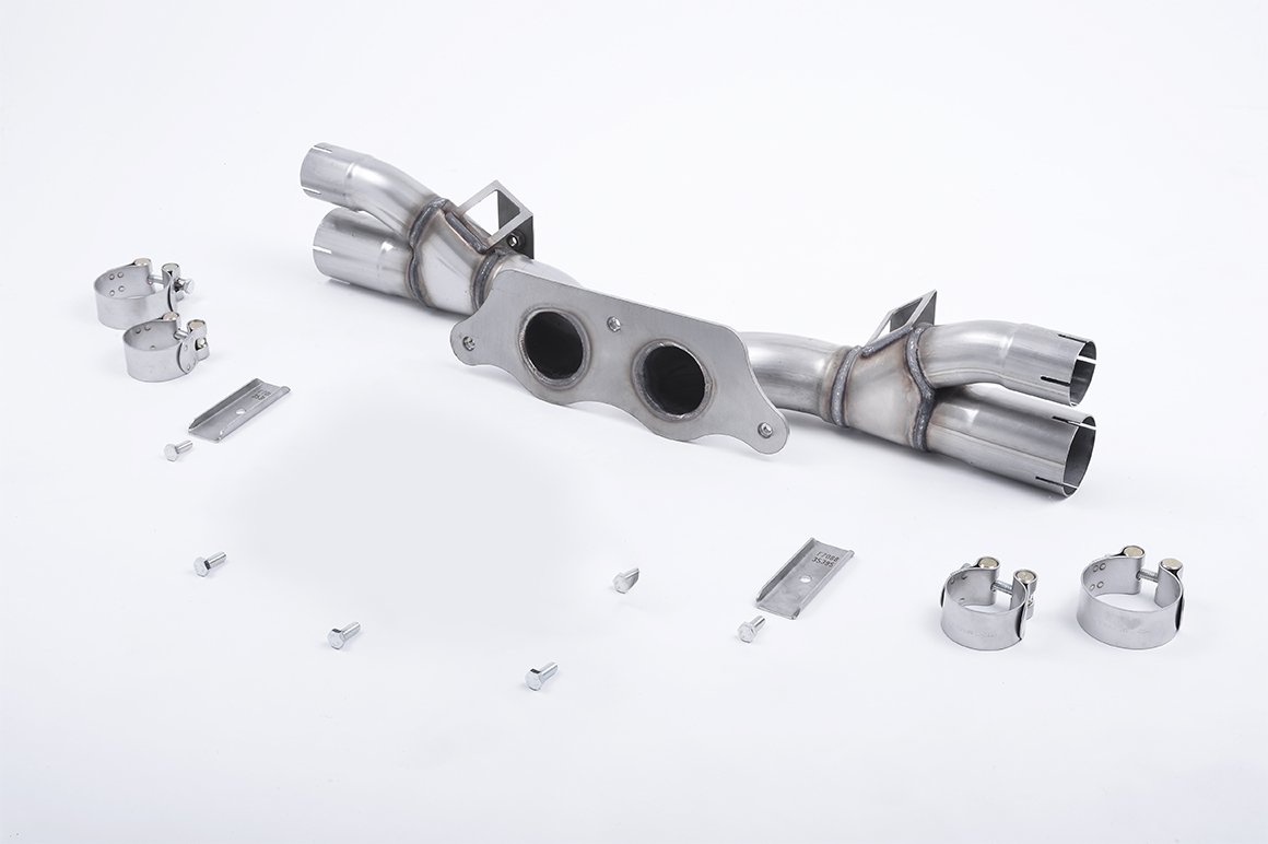 Porsche 991.1/991.2 GT3 y GT3 RS – bypass de silencioso trasero – reutiliza colas OE