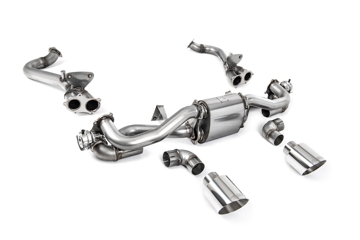 Porsche 718 GTS/GT4 4.0 Boxter/Cayman (GPF Pre Feb 2020 modelos) – GPF/OPF Bypass con colas GT-115 pulidas