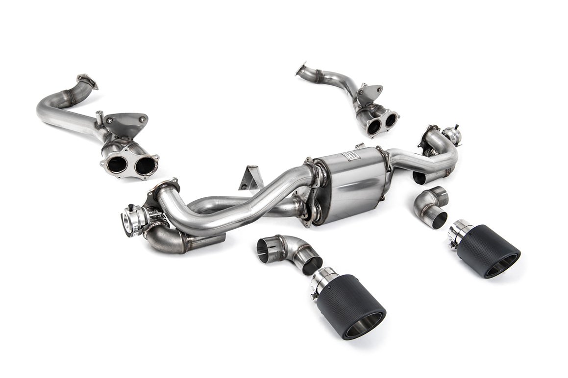 Porsche 718 GTS/GT4 4.0 Boxter/Cayman (GPF Pre Feb 2020 modelos) – GPF/OPF Bypass con colas JET-115 de carbono