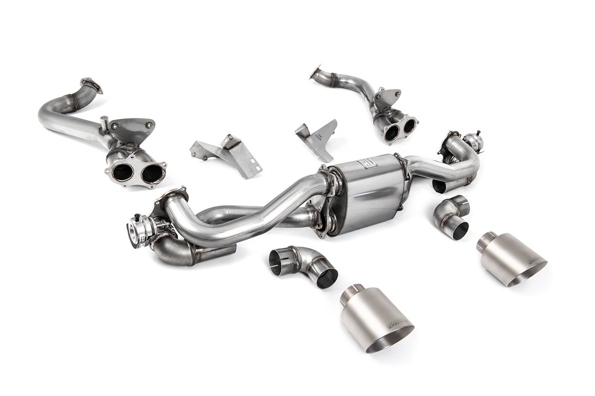 Porsche 718 GTS 4.0 Boxter/Cayman (modelos con GPF) – GPF/OPF Bypass con titanio cepillado colas GT-115