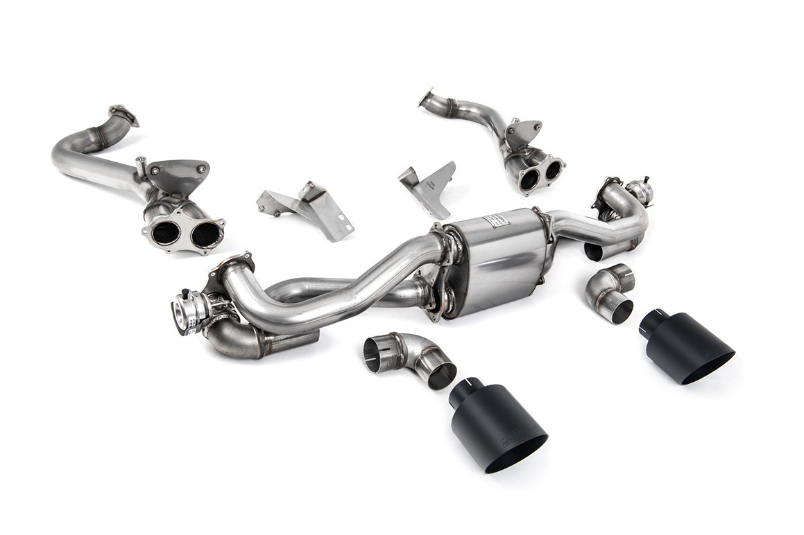 Porsche 718 GTS/GT4 4.0 Boxter/Cayman (GPF PDK modelos) – GPF/OPF Bypass con colas negras Cerakote