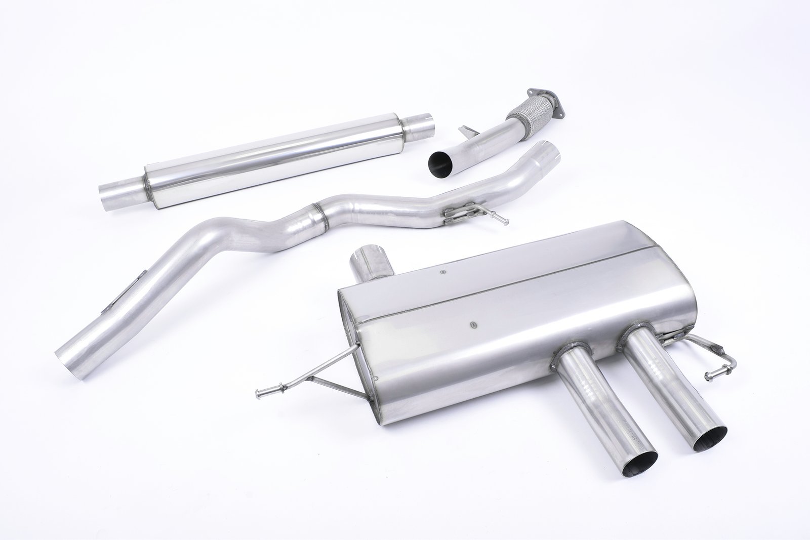 Renault Megane Renaultsport 280 (modelos sin GPF) – resonado sistema de escape cat-back – usa colas OE