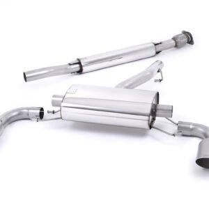 Toyota GT86/Subaru BRZ – Resonated (Quieter) Secondary Cat-Back Exhaust System with Brushed Titanium Trims
