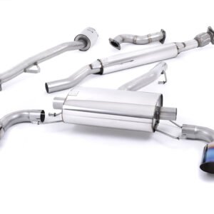 Toyota GT86/Subaru BRZ – Resonated (Quieter) Primary Cat-Back Exhaust System with Burnt Titanium Trims