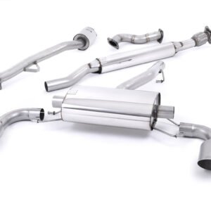 Toyota GT86/Subaru BRZ – Resonated (Quieter) Primary Cat-Back Exhaust System with Brushed Titanium Trims