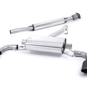 Toyota GT86/Subaru BRZ – Resonated (Quieter) Secondary Cat-Back Exhaust System with Ceramic Black Trims