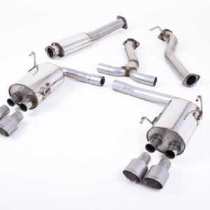 Subraru Impreza WRX & STi (2014 – 2021) – Resonated (Quieter) Cat-Back Exhaust System with MSUB169 Connector & Titanium GT-100 Tips