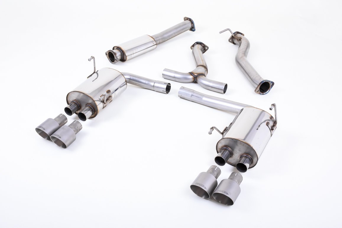 Subraru Impreza WRX & STi (2014 – 2021) – Resonated (Quieter) Cat-Back Exhaust System with MSUB169 Connector & Titanium GT-100 Tips