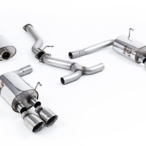 Subraru Impreza WRX & STi (2014 – 2021) – Resonated (Quieter) Cat-Back Exhaust System with Polished GT-100 Tips – EC Approved