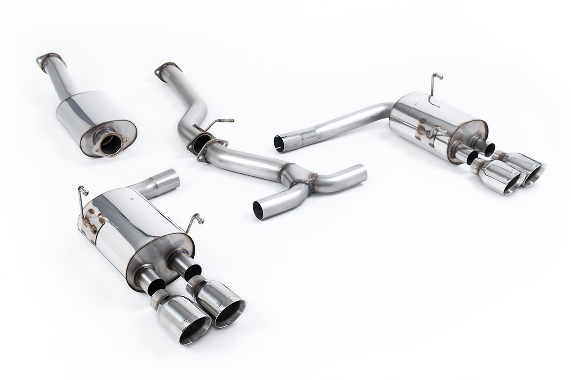 Subraru Impreza WRX y STi (2014 – 2021) – resonado (más discreto) sistema de escape cat-back con colas GT-100 pulidas – homologado EC