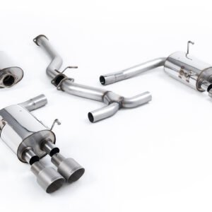 Subraru Impreza WRX & STi (2014 – 2021) – Resonated (Quieter) Cat-Back Exhaust System with Titanium GT-100 Tips – EC Approved
