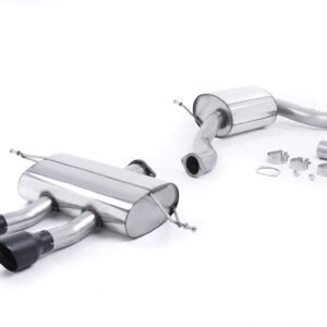 Seat Leon Cupra R 2.0 TSI 265ps – Resonated (Quieter) Cat-Back Exhaust System with Dual Cerakote Black Tips