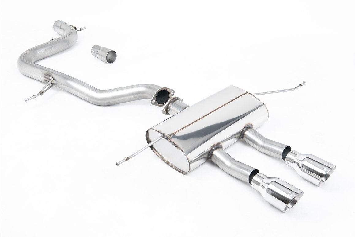 Seat Leon Cupra R 2.0 TSI 265ps – Non-Resonated (Louder) Cat-Back Exhaust System with Dual Polished GT100 Tips