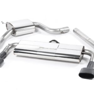 Seat Leon Cupra 280/290 (modelos sin GPF) – Escape cat-back resonado (sonido más discreto) con delantero supresor de silencioso y salidas negras ovaladas