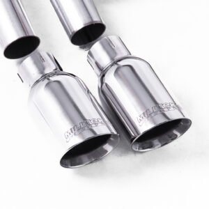Seat Leon FR 1.8 TSI y VW Golf MK7.5 1.5TSI – Escape cat-back no resonado (sonido más intenso) con salidas GT-80 pulidas (GTD estilo)