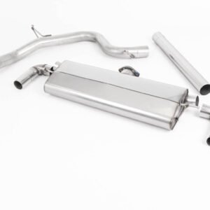 Seat Leon Cupra 300 2.0 TSI (Non GPF Models) – Non-Resonated (Louder) Cat-Back Exhaust System with Cerakote Black Oval Tips
