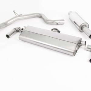 Seat Leon Cupra 290 (GPF Models) – Resonated (Quieter) Cat-Back Exhaust System with Dual Cerakote Black Oval Tips