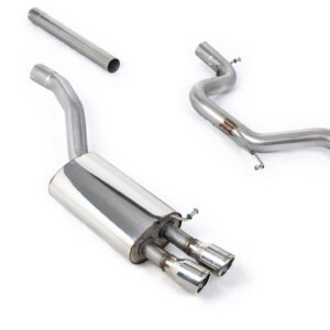 Skoda Octavia vRS 2.0 TSI/2.0T FSI – Non-Resonated (Louder) Cat-Back Exhaust System with Twin Polished Trims