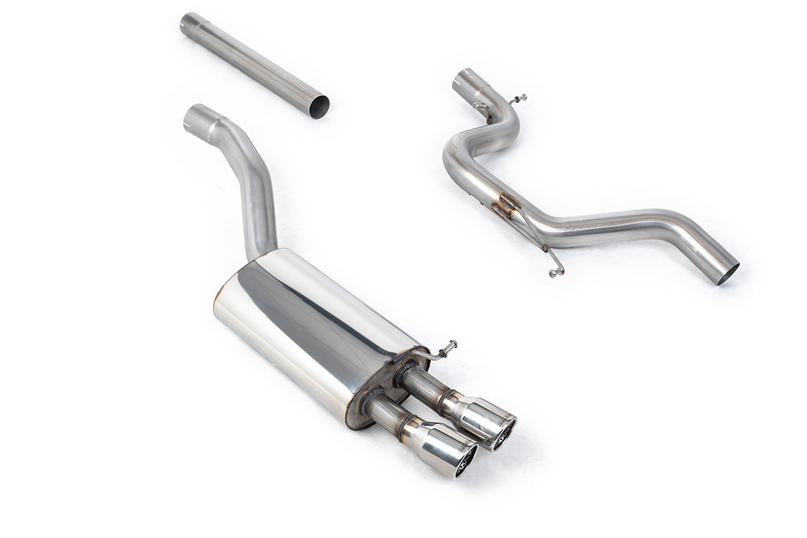 Skoda Octavia vRS 2.0 TSI/2.0T FSI – Non-Resonated (Louder) Cat-Back Exhaust System with Twin Polished Trims