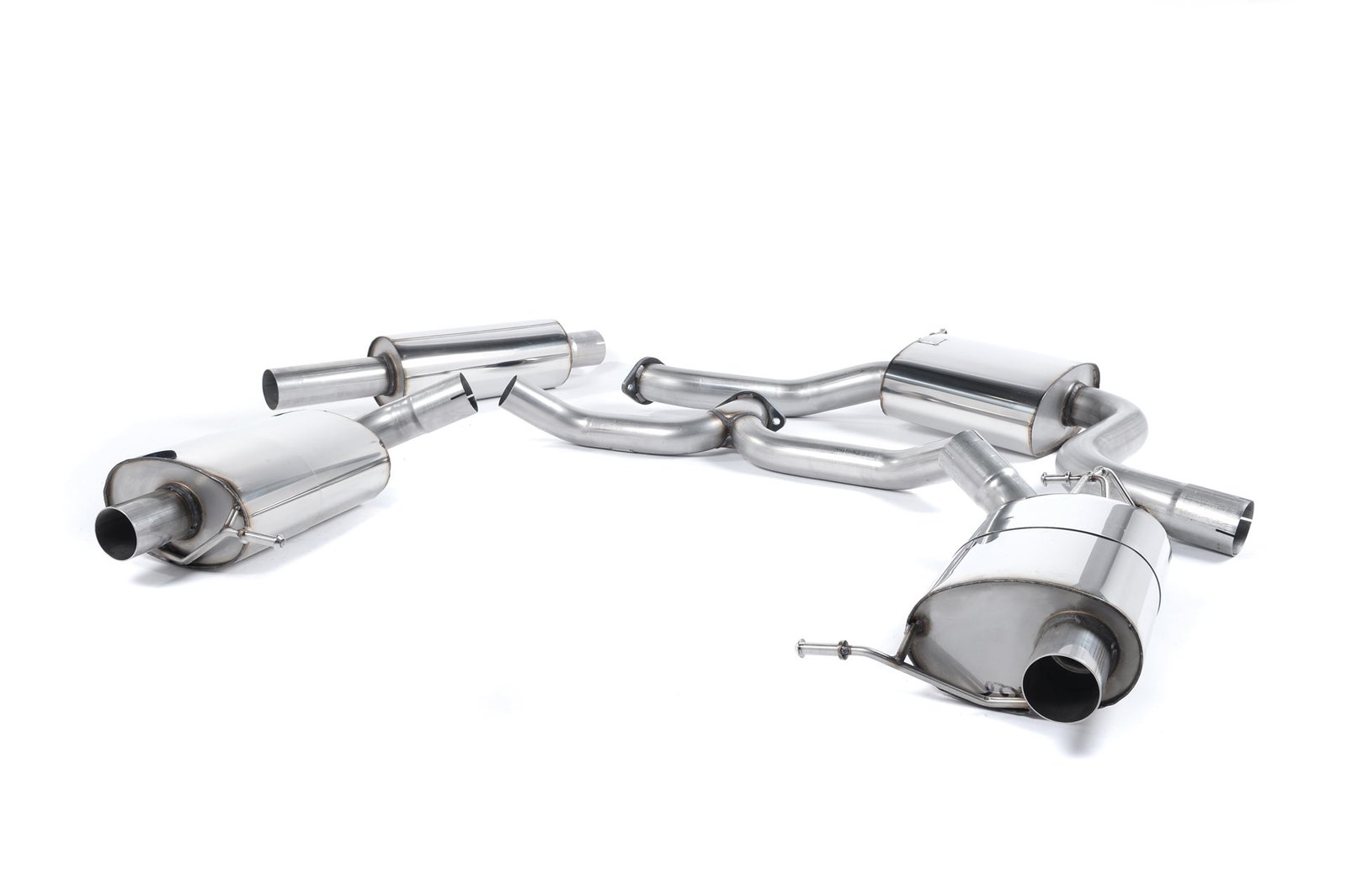 Skoda Octavia vRS 2.0 TSI 220/230/245ps – Resonated (Quieter) Cat-Back Exhaust System – Uses OE Tips